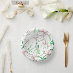 Bols En Carton Illustration White Lilies