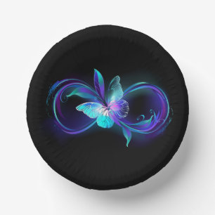 Bols En Carton Infinité brillante avec papillon magique