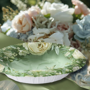 Bols En Carton Jardin papillon Rococo Galentine Élégance florale