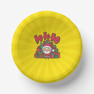 Bols En Carton Joyeux Père Noël de dessin animé Noël