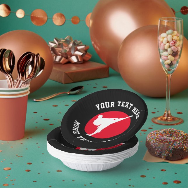 Bols En Carton karaté sur le thème des arts martiaux Boules de fê (Multi)