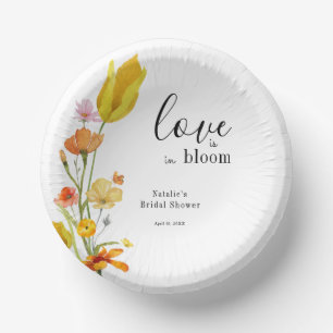 Bols En Carton L'amour est en fleurs Baby Shower de mariage Flora