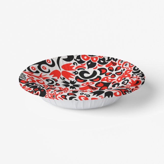 Bols En Carton L'art populaire ukrainien motif floral abstact (Angulaire)