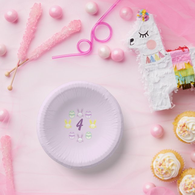 Bols En Carton Lavande Pâques 4e anniversaire (Fête)