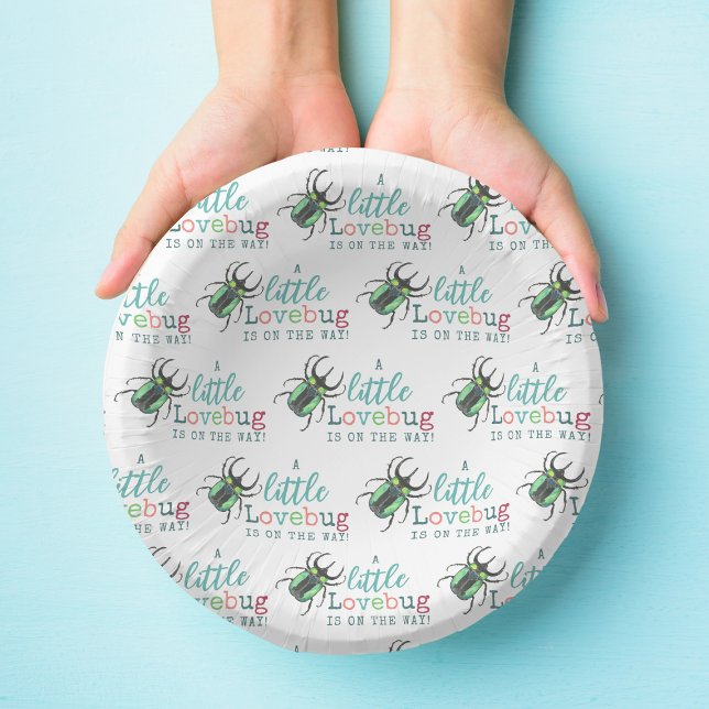 Bols En Carton Little Love Bug sur le chemin Baby shower (Créateur téléchargé)