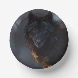 Bols En Carton Loup noir