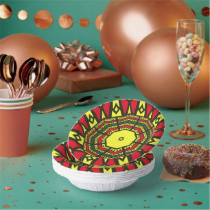 Bols En Carton Mandala Afrocentrique