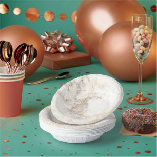 Bols En Carton Marbre Brown moderne