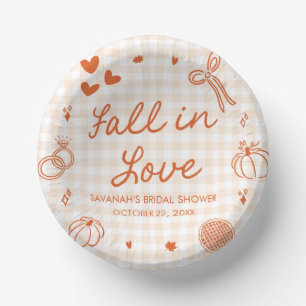 Bols En Carton Mariage à l'Orange Dessiné à la Main Tomber en Amo