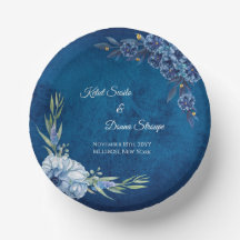 Mariage estival floral élégant bleu