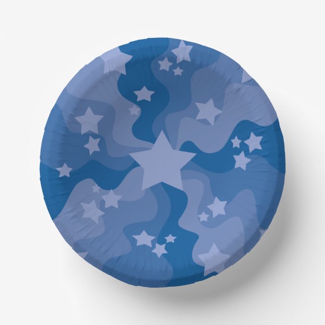 Bols En Carton Mer des étoiles - Bleu (Recto)