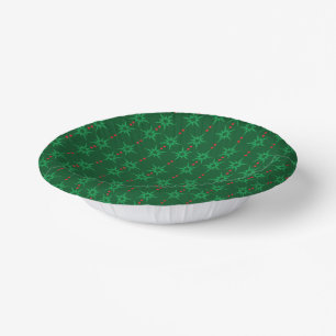 Bols En Carton Mid Mod Garland Green Paper Bowl