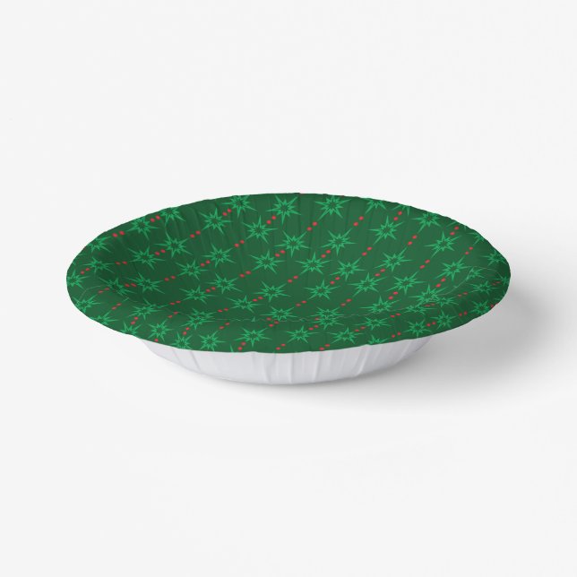 Bols En Carton Mid Mod Garland Green Paper Bowl (Angulaire)