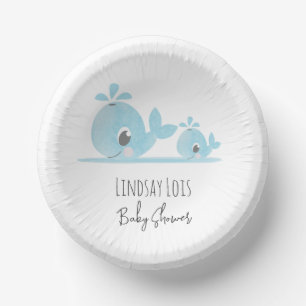 Bols En Carton Mignonne Maman Baleine Bébé Baby shower baleine
