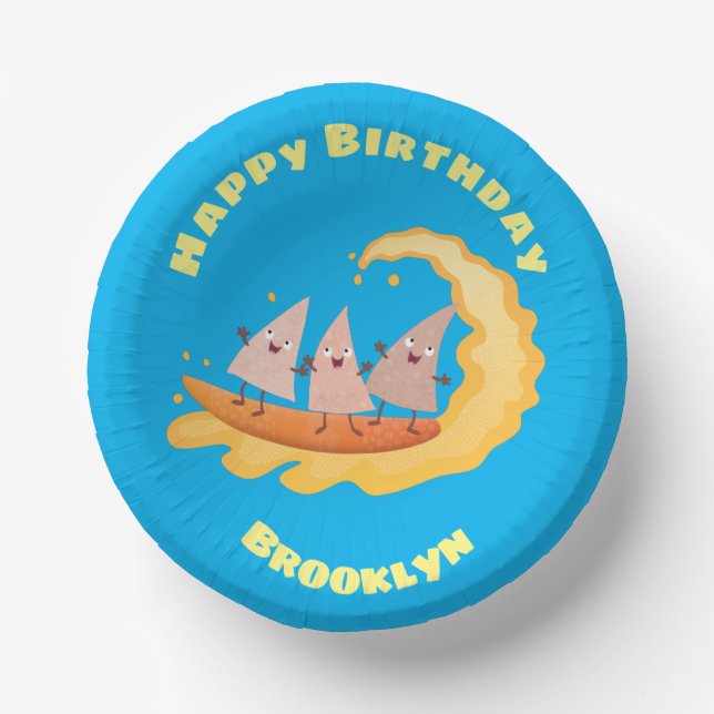 Bols En Carton Mignons nachos chips de maïs surf (Recto)