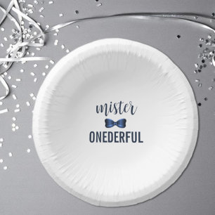 Bols En Carton Mister Onederful Noeud Papillon 1er Anniversaire