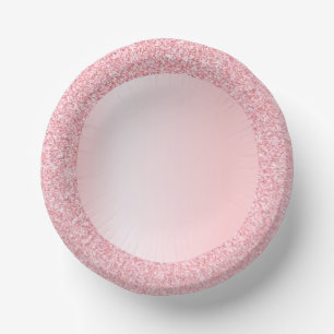 Bols En Carton Modèle vierge pailleté de couleur rose gold rose t