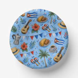 Bols En Carton Motif de fête cubaine