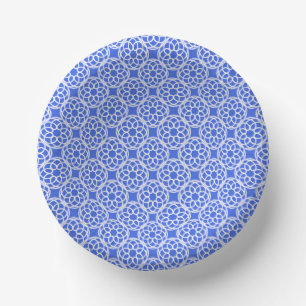 Bols En Carton Motif géométrique bleu blanc sans couture