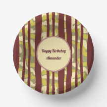 Motif rayures camouflage pour anniversaire adulte