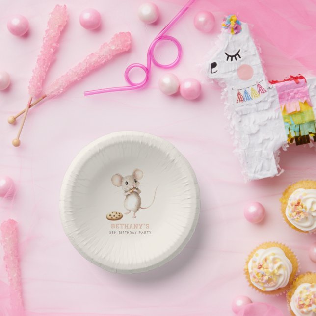 Bols En Carton Mouse mangeant Cookies 5e fête d'anniversaire (Fête)