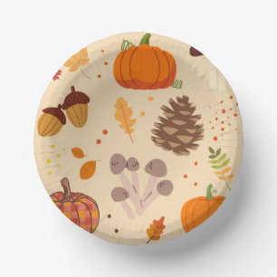 Bols En Carton Nature d'automne