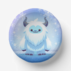 Bols En Carton Noël mignon/yeti d'hiver