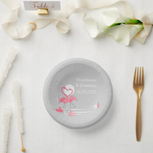 Bols En Carton Noms d'amour Flamant rose
