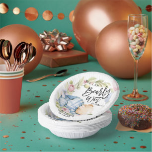 Bols En Carton On Peut Attendre Le Baby shower Teddy Bear Garçon