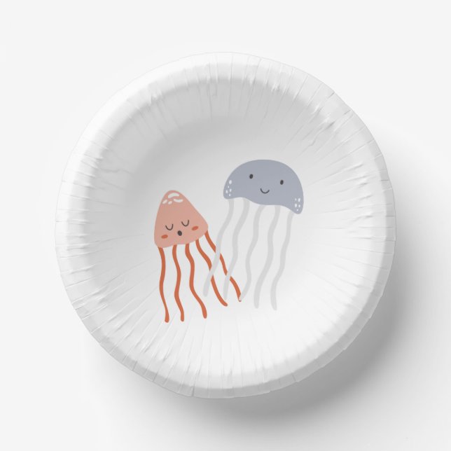 Bols En Carton Party Bowl | Jellyfish (Recto)