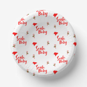 Bols En Carton Père Noël Baby Winter Baby shower