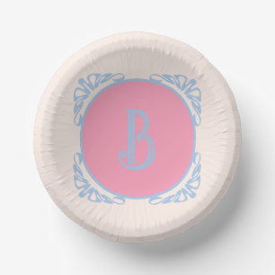 Bols En Carton Personnalisé rose et bleu 
