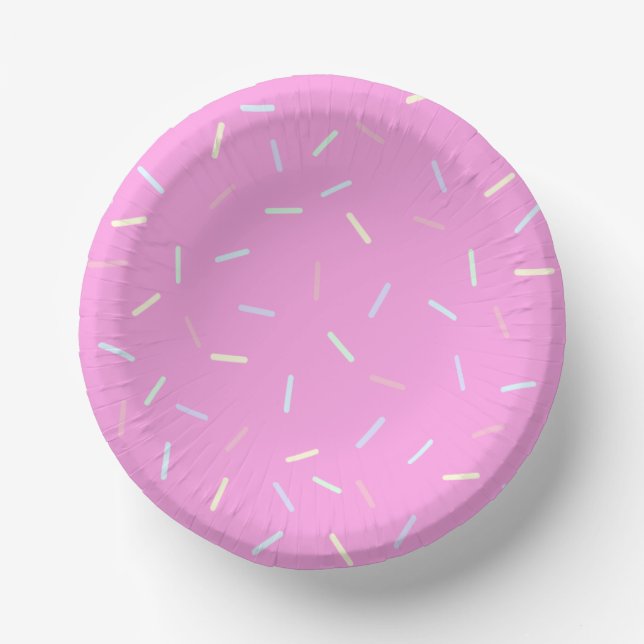 Bols En Carton Pink Sprinkles Print Paper Bowl (Recto)