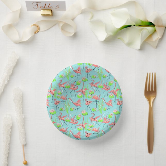 Bols En Carton Plaque Flamant rose Fandango Multi Papier (Mariage)