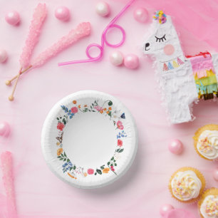 Bols En Carton Plaque papier fleur sauvage