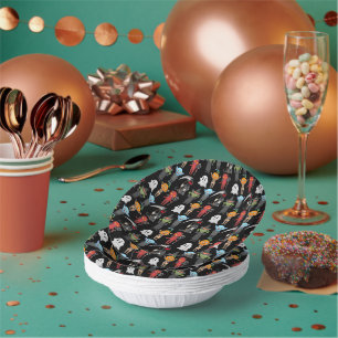 Bols En Carton Plaques de papier de partie d'Halloween