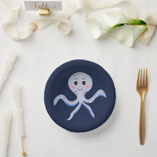 Bols En Carton Poulpe sous le motif enfants de la mer
