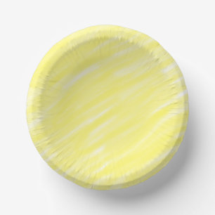 Bols En Carton publicité jaune pastel personnalisée couleur unie