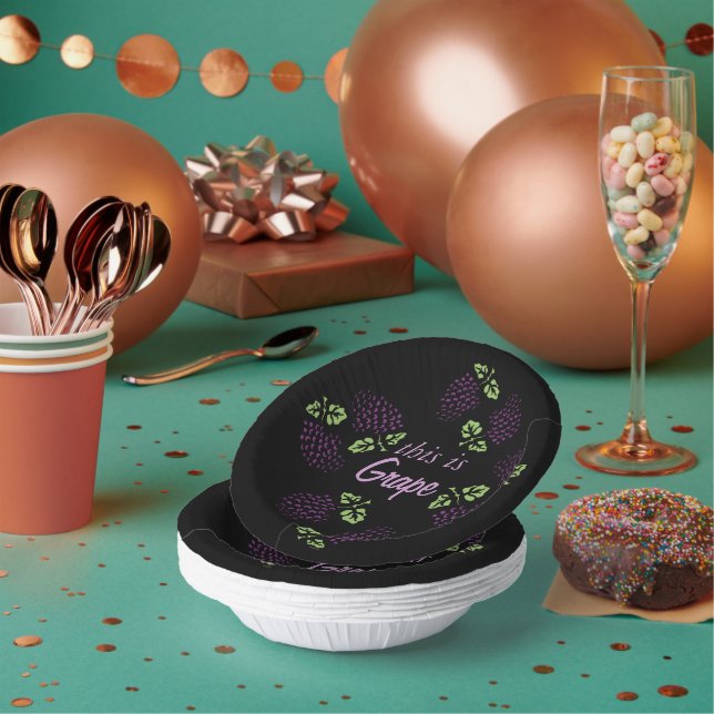 Bols En Carton Raisins de raisin Personnaliser graphique Fruits (Multi)