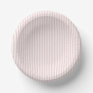 Bols En Carton Rayures de printemps Douce rose