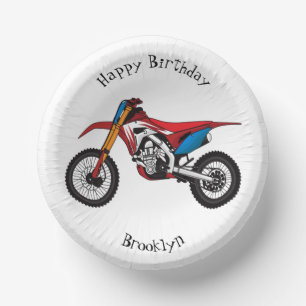 Bols En Carton Red dirt bike motorcycle