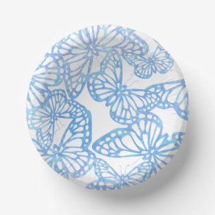 Bols En Carton Rêves papillons (bleu)