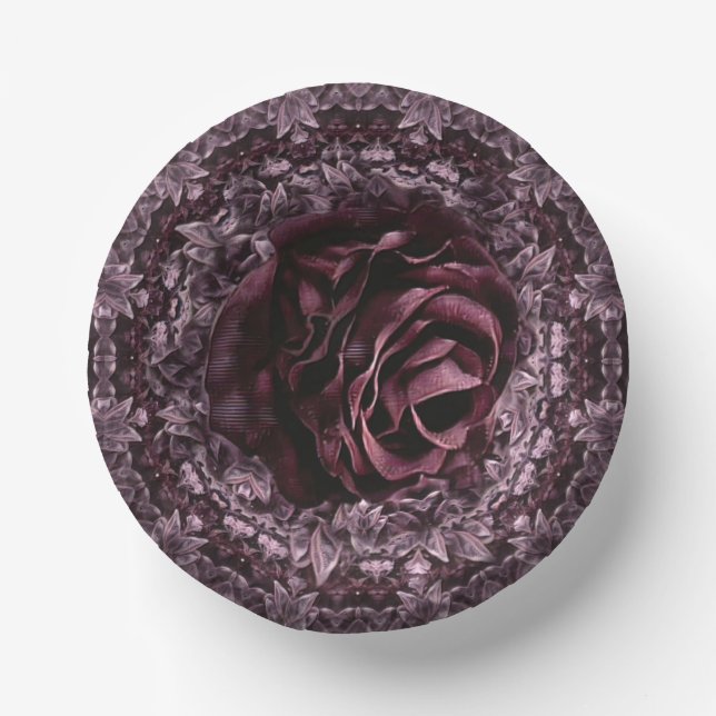 Bols En Carton Rose Mandala (Recto)