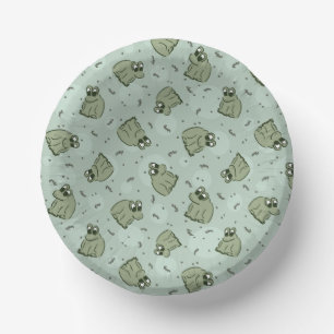 Bols En Carton Sage Bubble Frogs - laurier vert enfants motif.