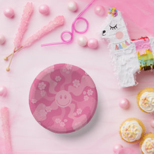 Bols En Carton Sourire - rose