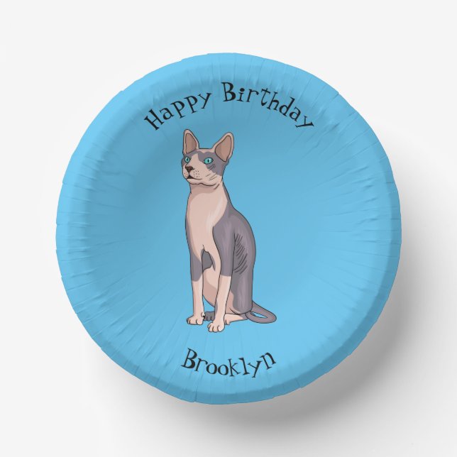 Bols En Carton Sphynx cat (Recto)