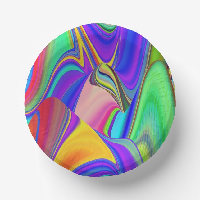 Bols En Carton Summerfeel, Rainbowart 3D Abstrait (Recto)