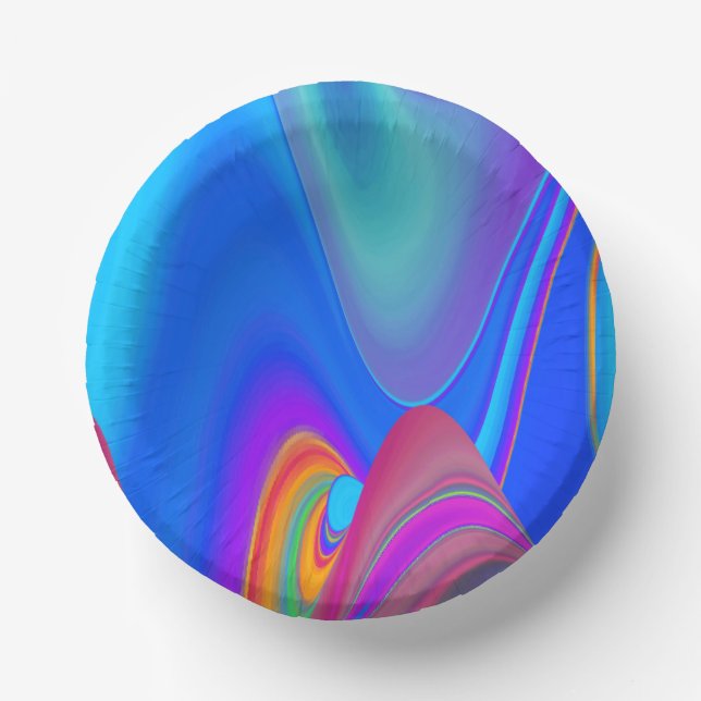 Bols En Carton Summerfeel, Rainbowart 3D Abstrait (Recto)