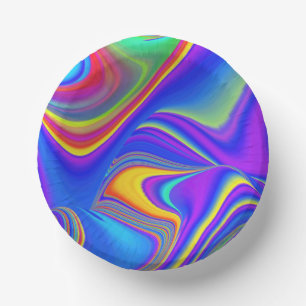 Bols En Carton Summerfeel, Rainbowart 3D Abstrait
