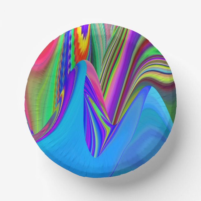 Bols En Carton Summerfeel, Rainbowart 3D Abstrait (Recto)